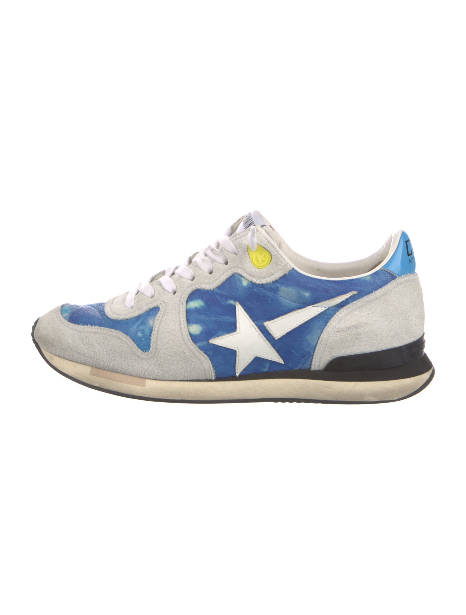 Golden Goose Suede Printed Athletic Sneakers